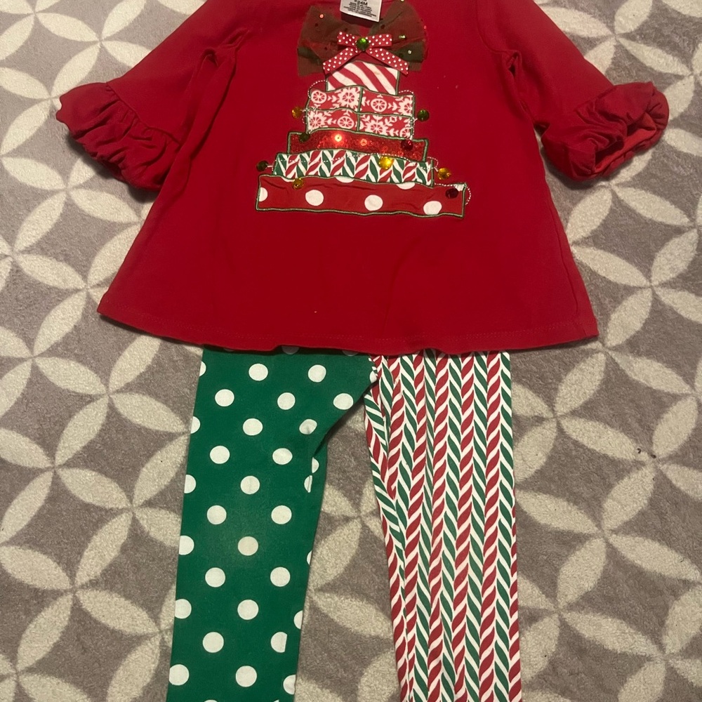 Bonnie Baby Red Holiday Top